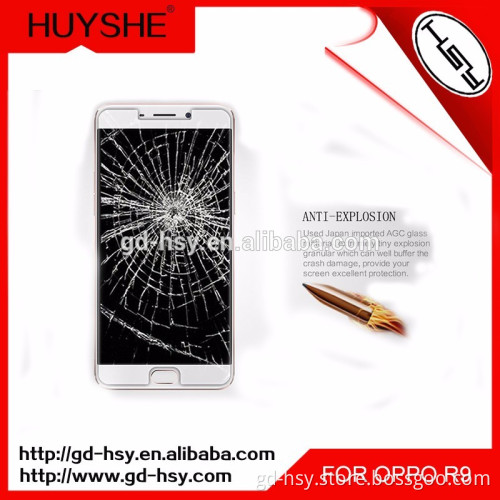 HUYSHE 9h cooyee screen protector for Oppo R9 tempered glass screen protector